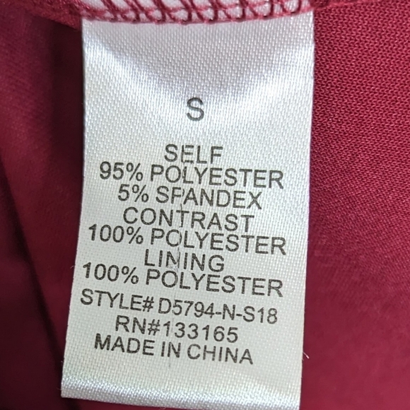 Altar'd State Burgundy Red Fit And Flare Small Dress Lace Back Detail - Picture 7 of 10